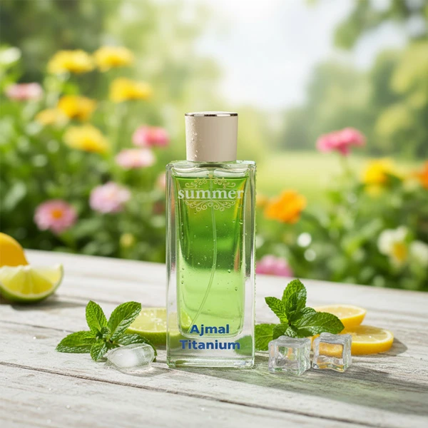 عطر مردانه ی برند سامر مدل اجمل تیتانیوم